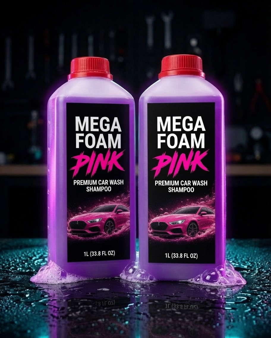 2 пляшки MEGA FOAM PINK